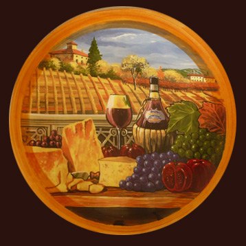 Tuscany Scenic plate